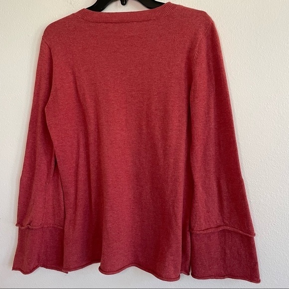 SOFT SURROUNDINGS TALLULA KNIT TOP IN TERRA COTTA RED - Picture 6 of 6